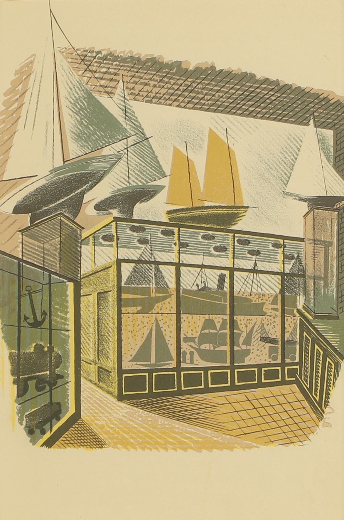Eric Ravilious | Model Ships and Railways (1938) | MutualArt