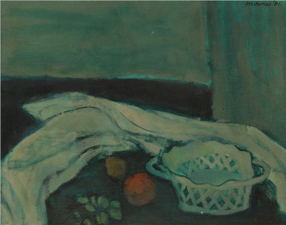 Still life with orange and grapes - Dodie Masterman