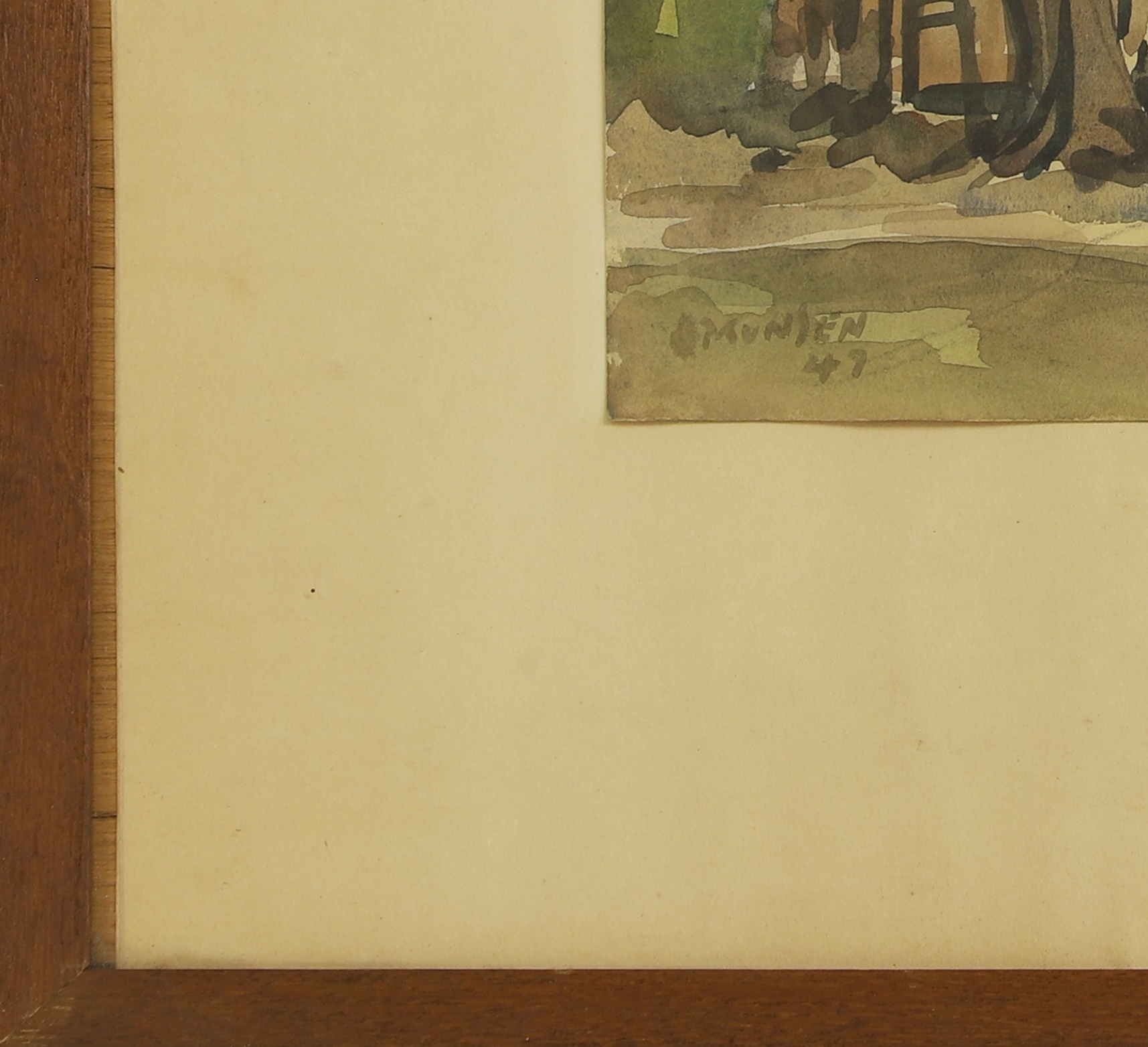 Artwork by Yong Mun Sen, Forest village, Made of Watercolour