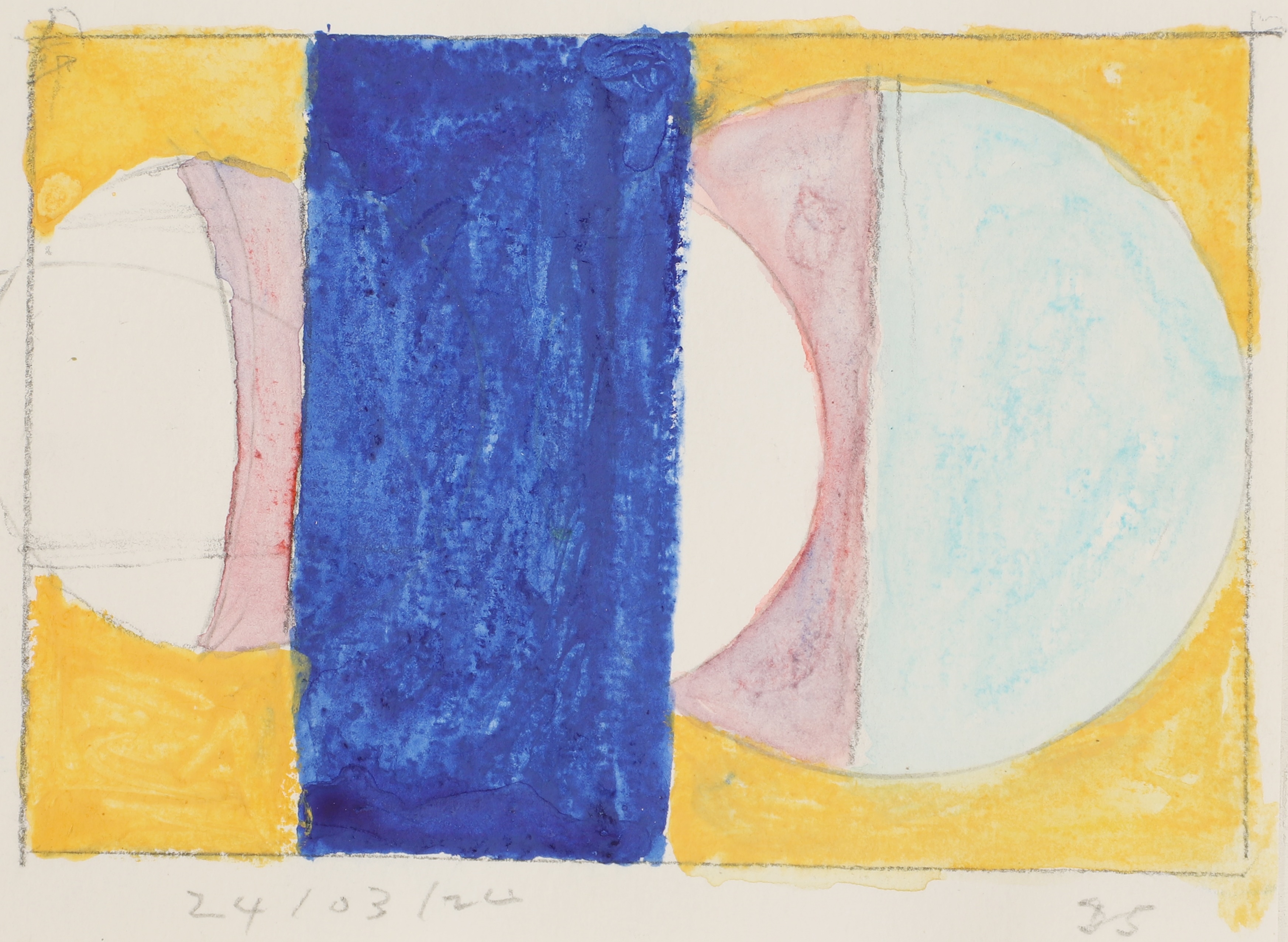 Artwork by David Saunders, Untitled, Made of Mixed Media On Paper Laid On Board