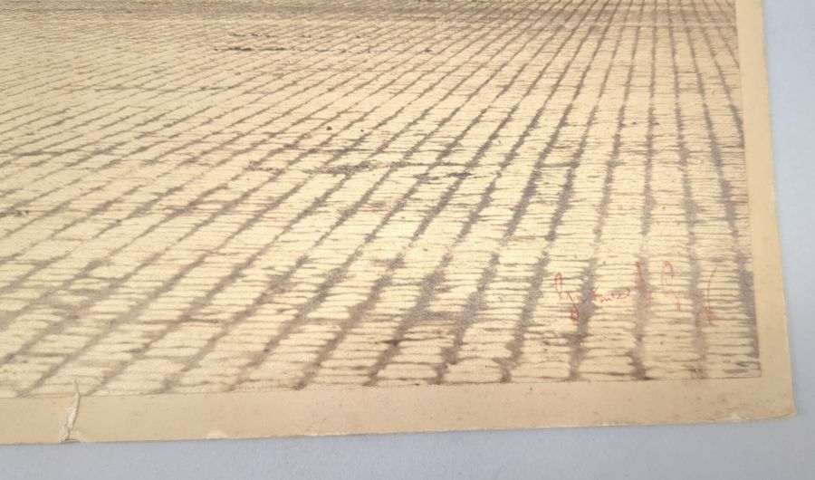 Artwork by Gustave le Gray, Arc de Triomphe du Carrousel, Made of Vintage Print On Albumen Paper From A Collodion Glass Negative