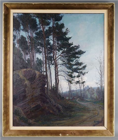 Adolphe Remy | Grands pins sur la roche | MutualArt