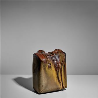 Sculptural Vessel1988glazed stoneware, incised artist's cypher and '88'height 10 3/4in 27.3cm); width 8 1/4in (21cm - Dieter Crumbiegel