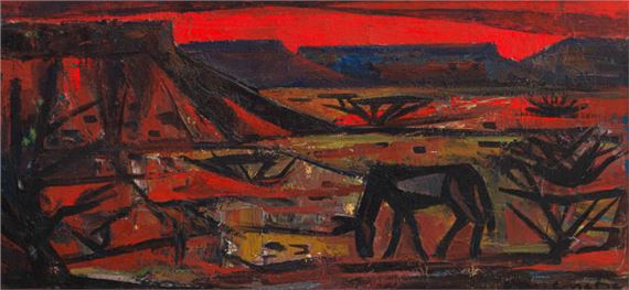 Maurice Essche | Landscape with Donkey | MutualArt