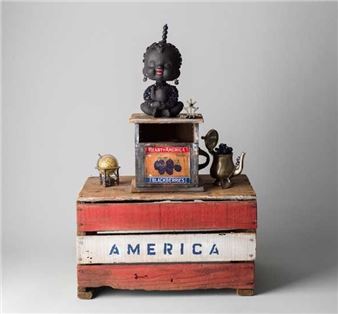 Willie Little: Red, White and BLAK: The Black Woman-Key to American Culture - Walter Maciel Gallery