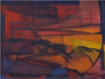 Red Sunset - Cleve Gray