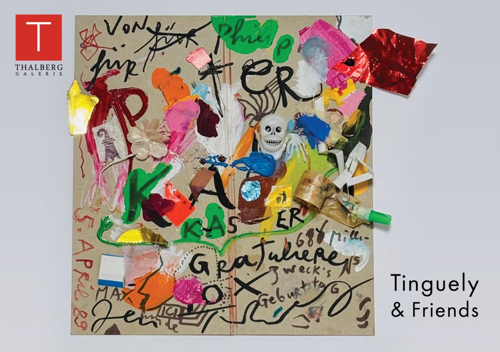 Jean Tinguely and Friends: Niki de Saint-Phalle, Ben Vautier, Arman, Daniel Spoerri at Galerie Thalberg