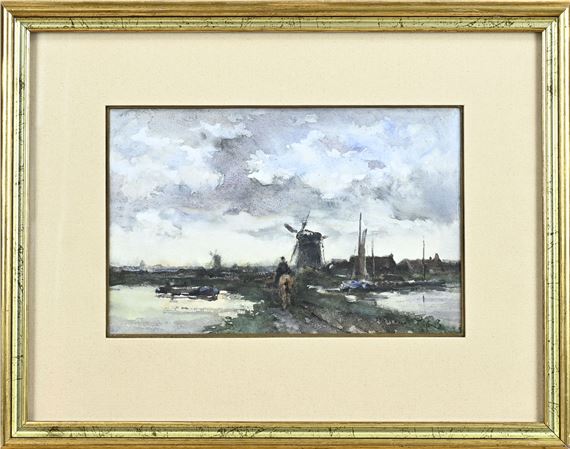 Landschap met molens - Willem Cornelis Rip