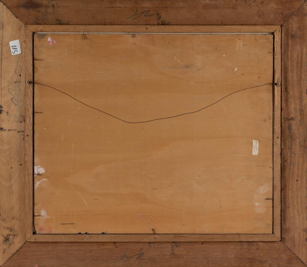 Artwork by Khalid Al Rahal, Three bulls, Made of Oil On Board