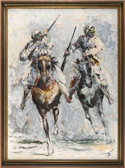 Two horsemen with guns - Anoush Rahnavardkar
