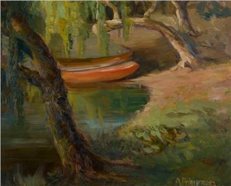 untitled (Boat and Trees - Anna Robinson