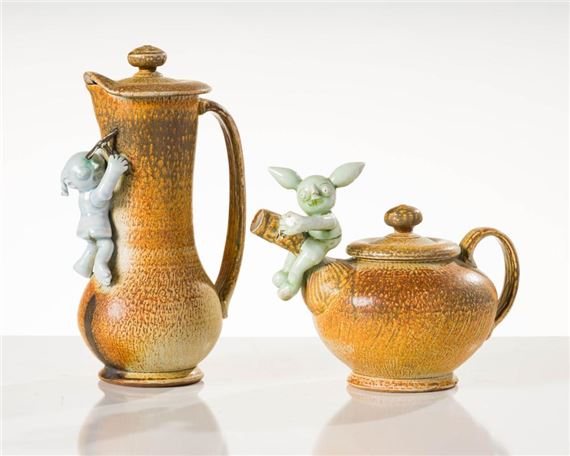 Hitting the Vein Pitcher & Spout Too Long Teapot - Gerit Grimm