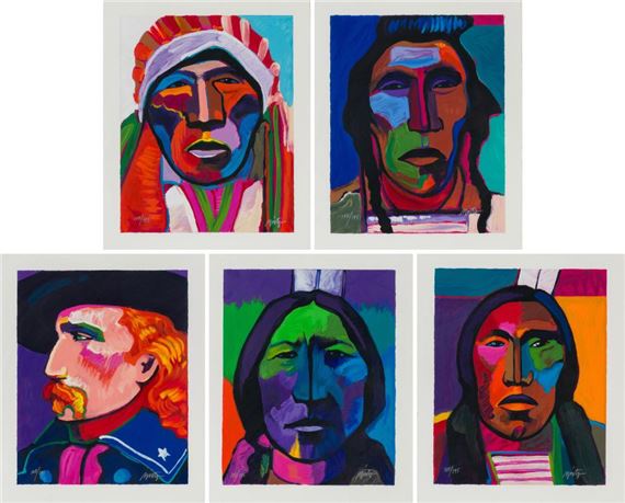 John Nieto | The Custer Suite (complete set of five prints (1993 ...
