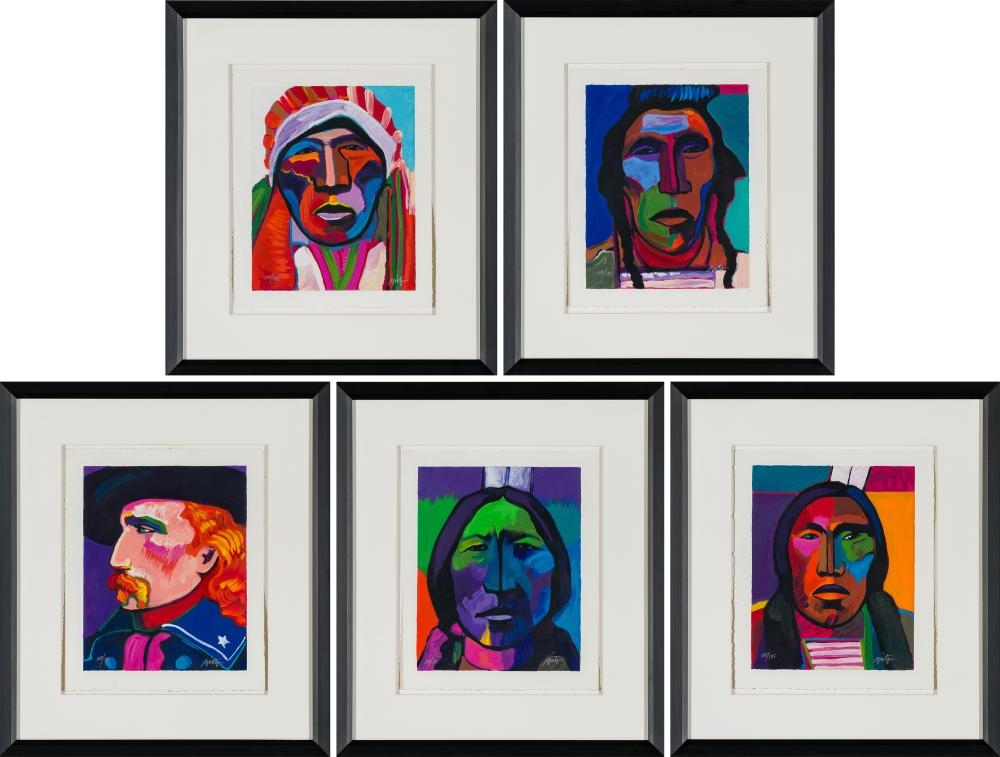 John Nieto | The Custer Suite (complete set of five prints (1993 ...