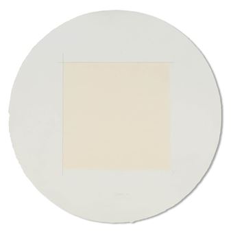 Circle Lithograph - Robert Ryman