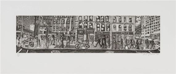 Lunchtime on Broadway - Red Grooms