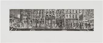 Lunchtime on Broadway - Red Grooms