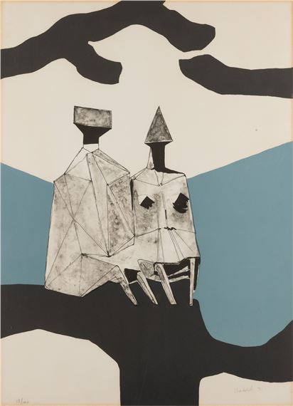 Sitting Couple (Figures), 1971 by Lynn Chadwick, 1971