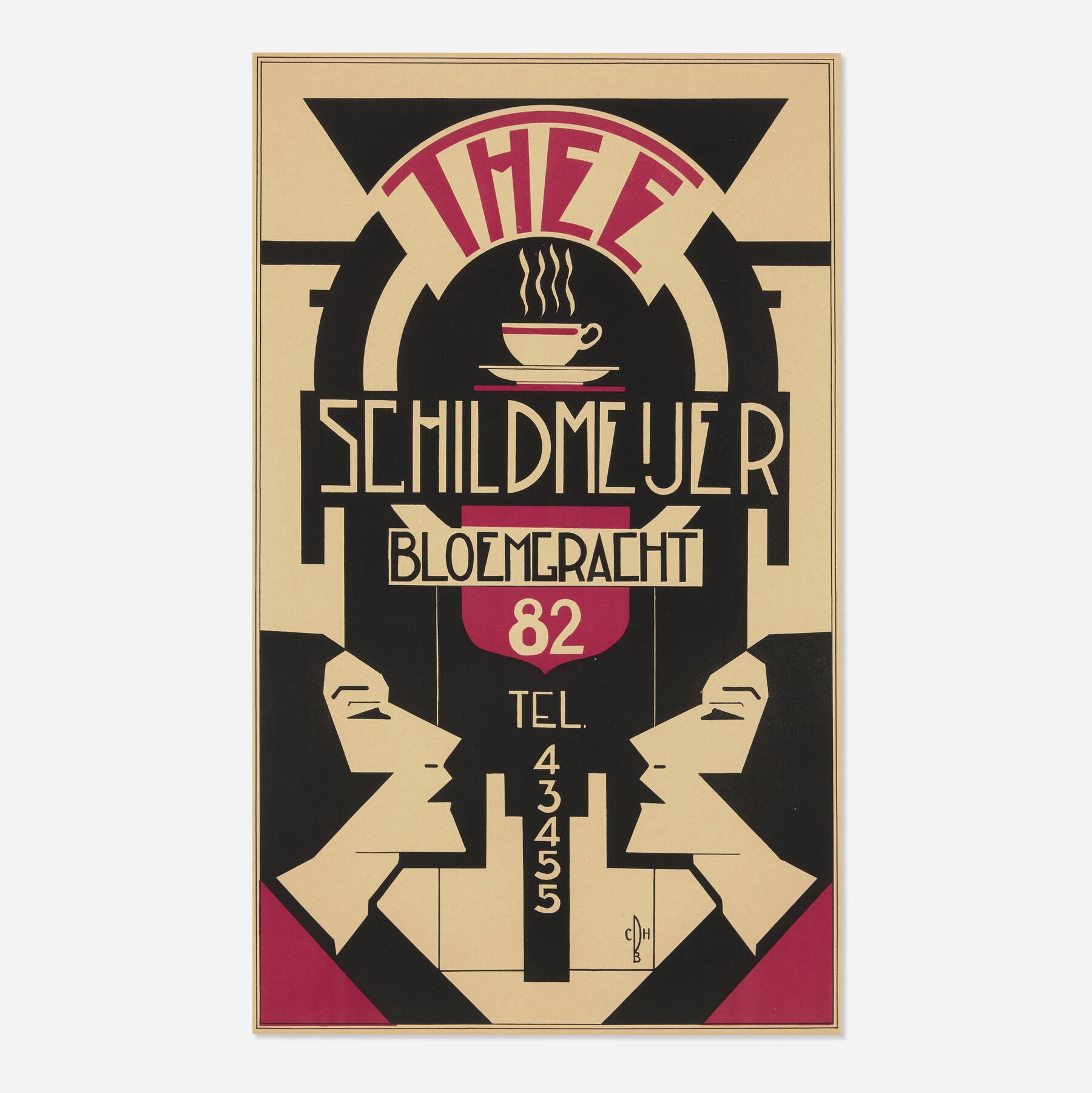 Artwork by C. B. H., Thee Schildmeijer vintage poster, Made of Print