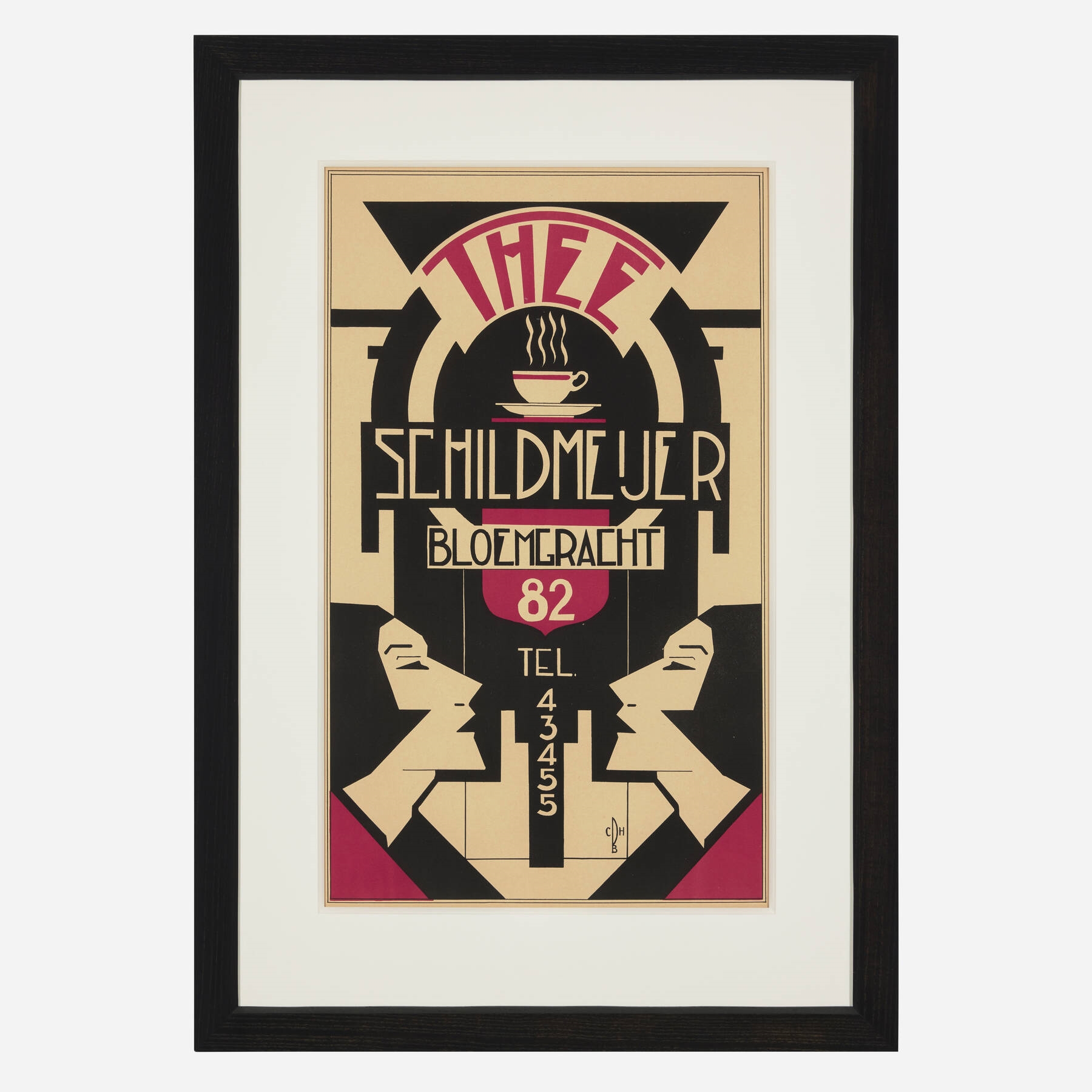 Artwork by C. B. H., Thee Schildmeijer vintage poster, Made of Print