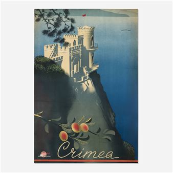 Intourist / Crimea vintage poster - Sergei Sakharov