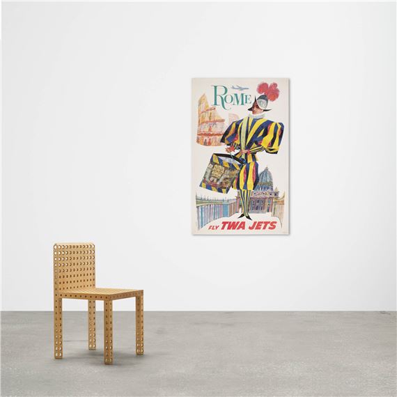 David Klein | Fly TWA Jets / Rome vintage poster (1961) | MutualArt