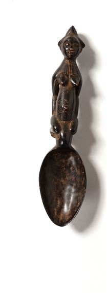 Jolie cuillère à crème en bois sculpté (Neu (gemäss Beschreibung)) in