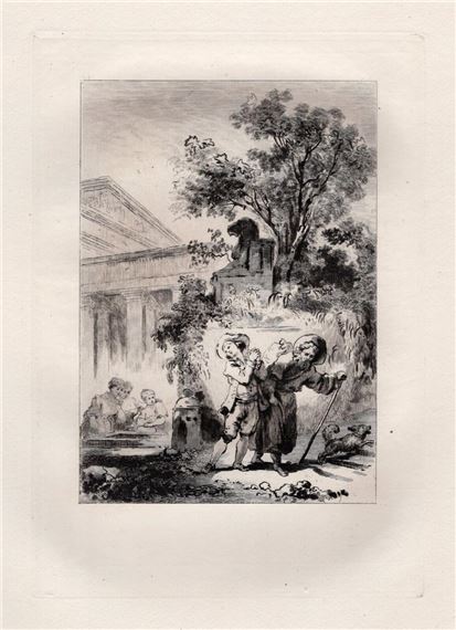 Brother Philipp's Geese by Jean-Honoré Fragonard, Adolphe Théodore Jules Martial Potemont, 1883