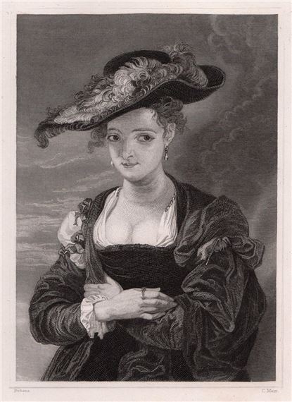 Chapeau De Paille by Peter Paul Rubens, Charles W. Marr, 1834