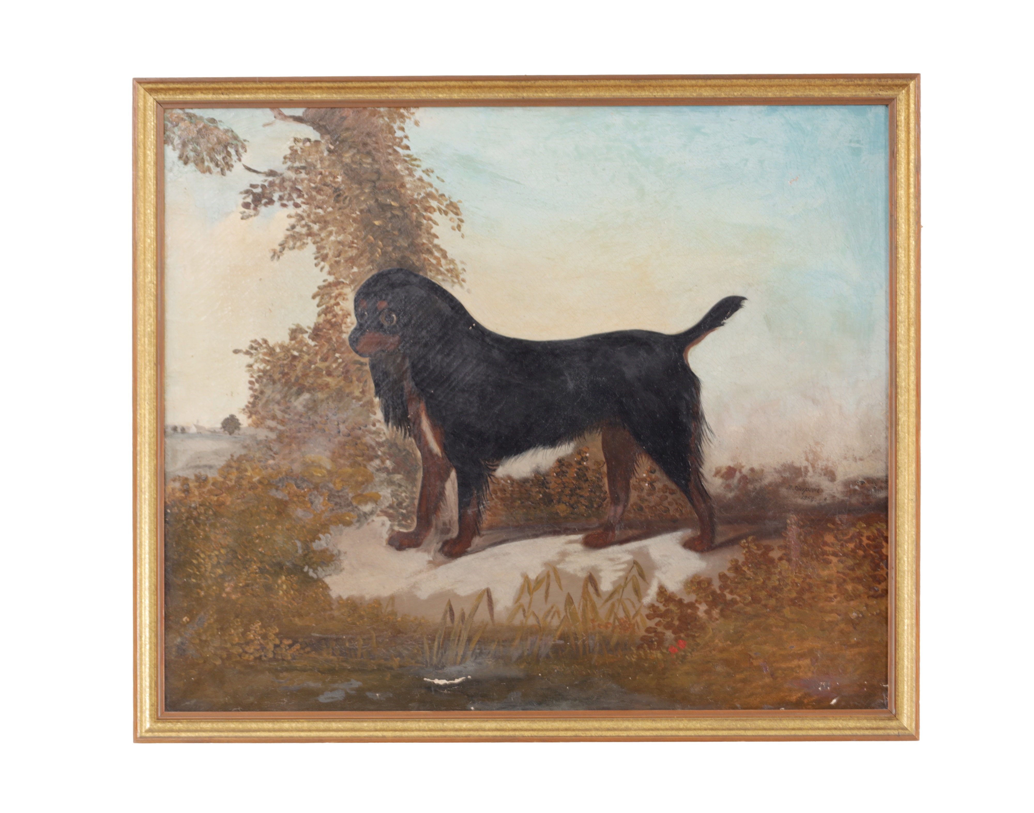 R. Simpson | A KING CHARLES SPANIEL (1854) | MutualArt