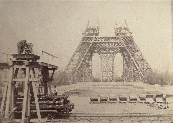 Construction of the Eiffel Tower - Louis-Émile Durandelle