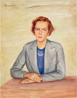 Porträtt föreställande Malin Sievert - Nils Dardel