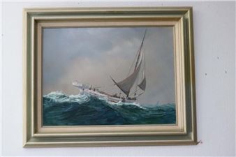 SHIP IN ROUGH SEAS - Wellford N Will Haddon