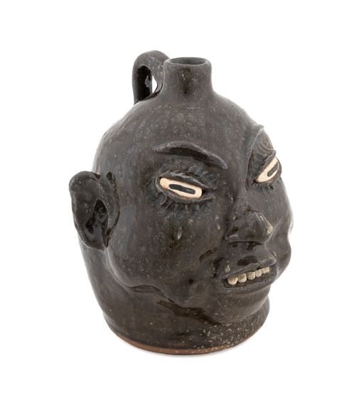 Stoneware face jug by Lanier Meaders, 1917-1998