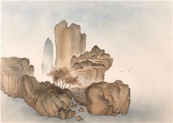 Misty Autumn Landscape - An He