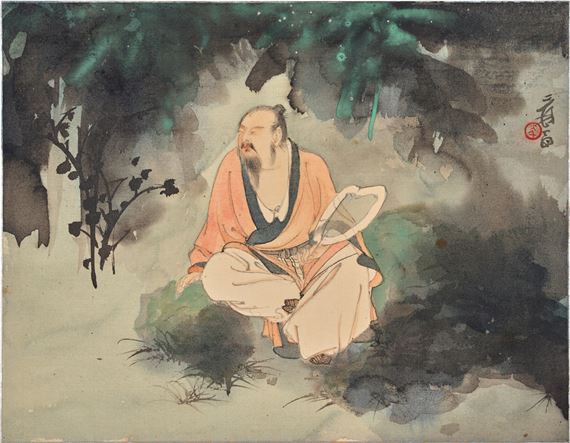 Enjoying the Summer Breeze by Zhang Daqian