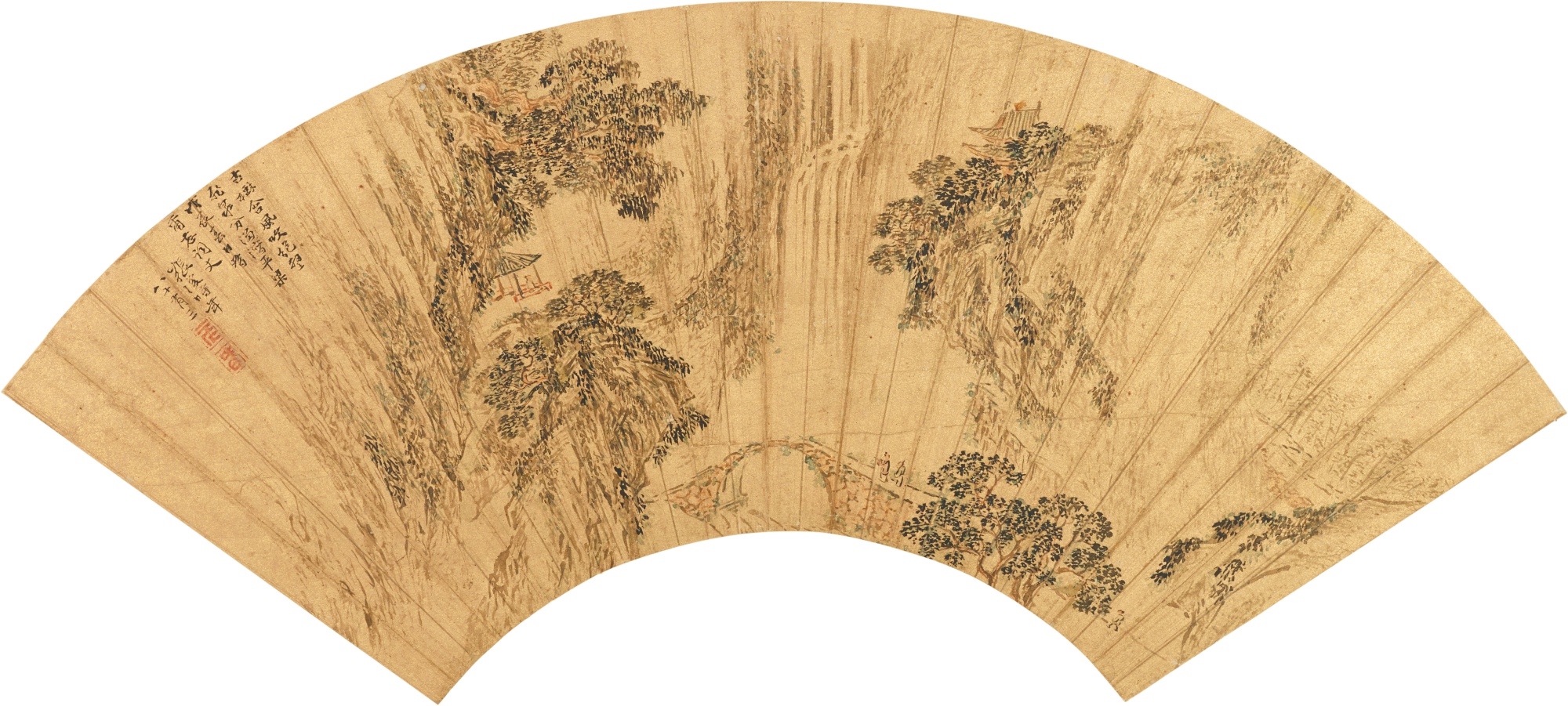 Zhang Fu | Zhang Fu, Waterfall by the Pines (1628) | MutualArt