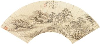 Dong Gao, Landscape after Zhao Mengfu - Dong Gao