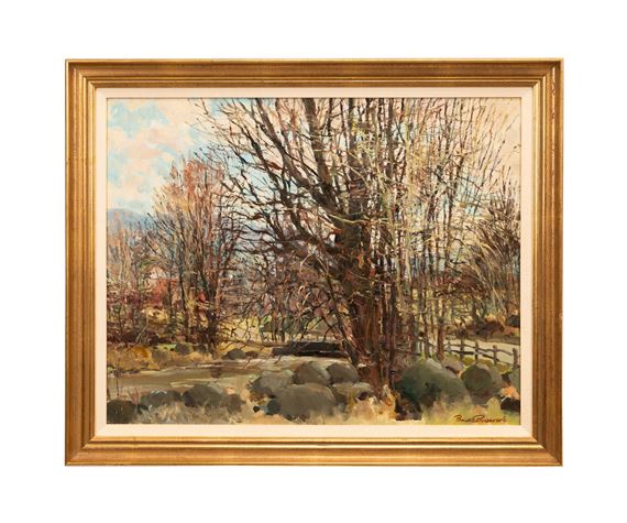 Untitled - Creek Landscape in Winter - Bogomir Bogdanovic