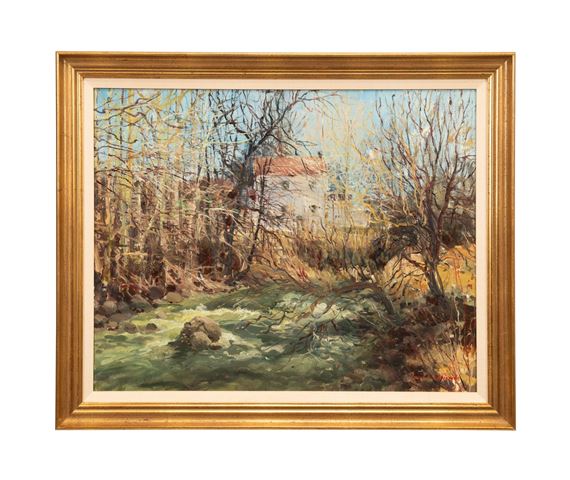 Untitled - Landscape with Farmhouse - Bogomir Bogdanovic