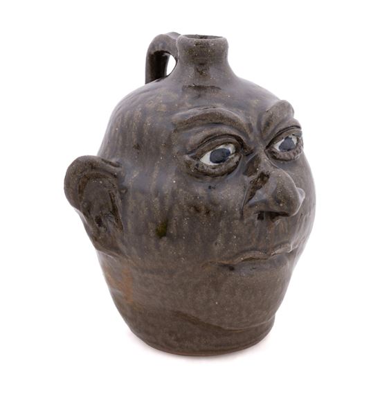 Georgia Folk Pottery Face Jug by Lanier Meaders