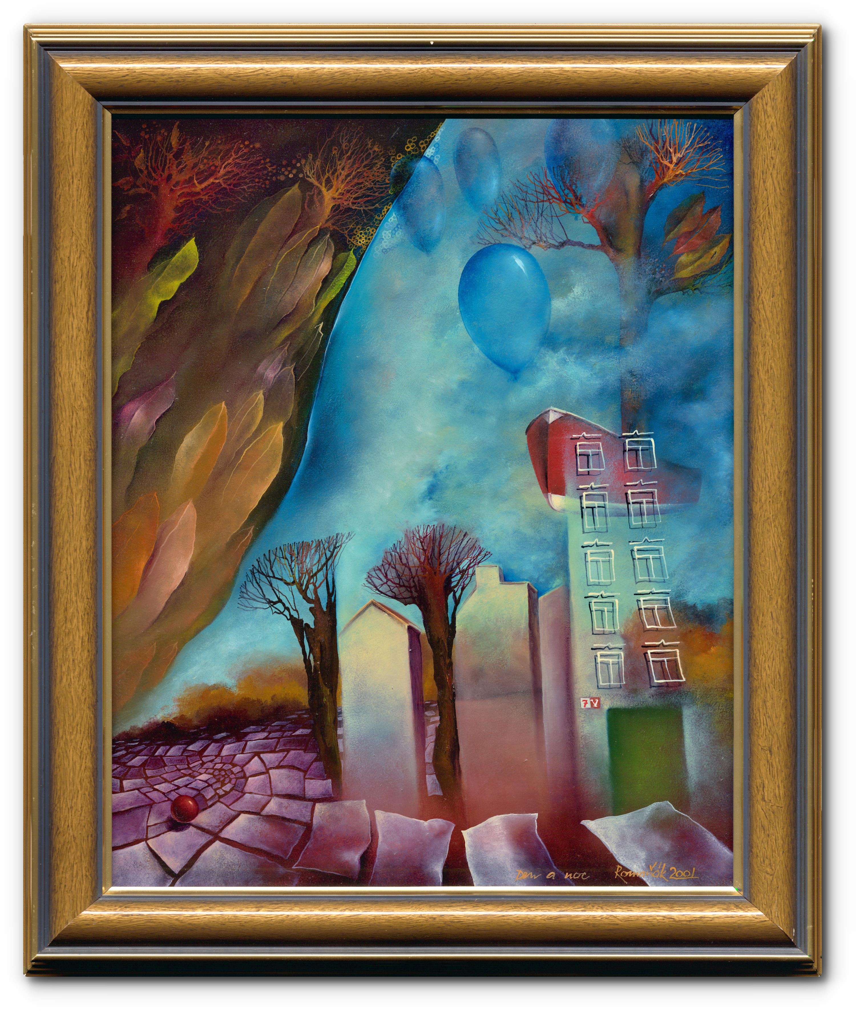 Artwork by Milan Romaňák, Untitled, Made of Oil On Board