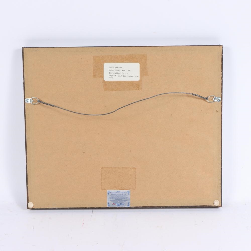 Artwork by John Ferren, abstract, Made of Watercolor And Ink On Paper