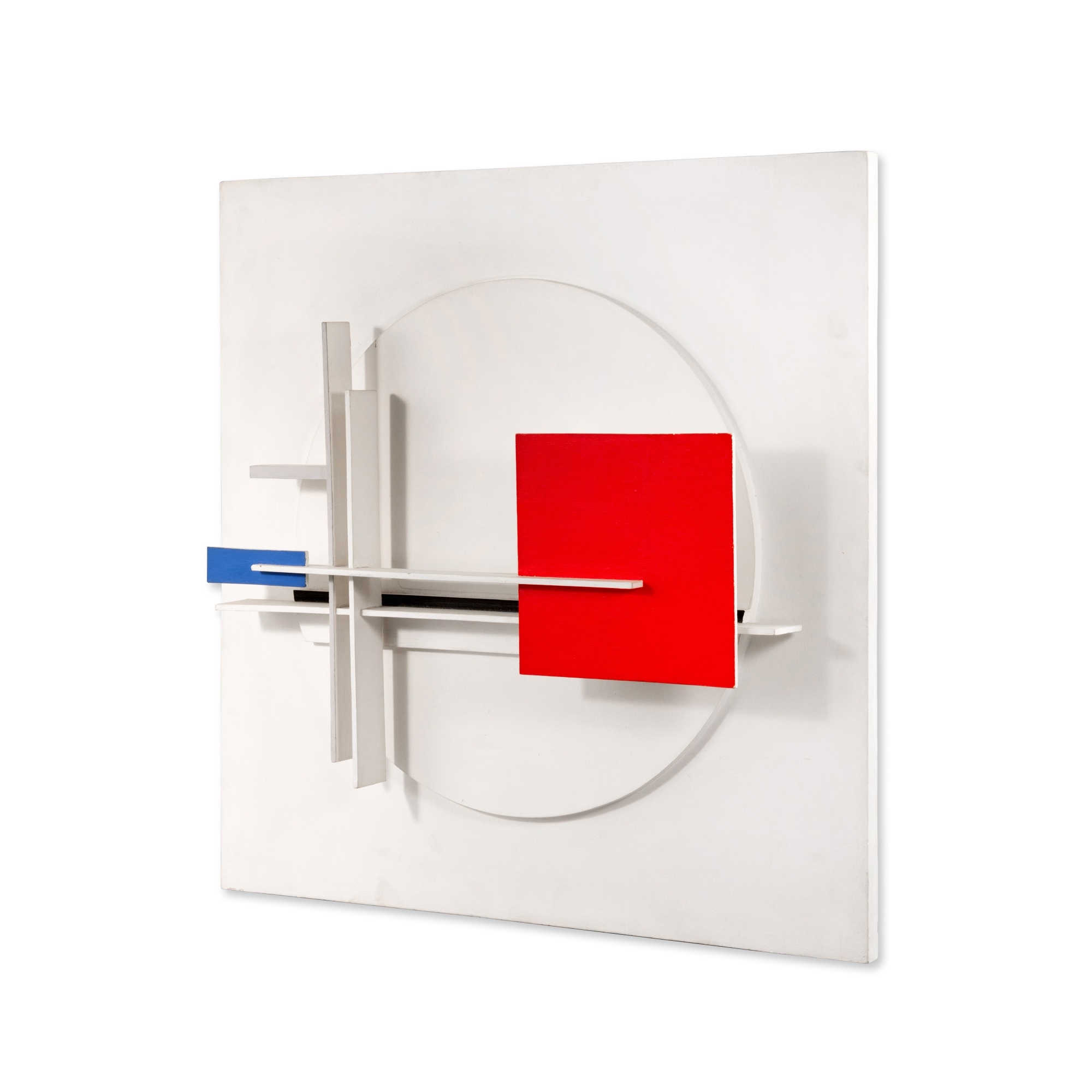 Artwork by Jean Gorin, Relief Spatio-Temporel No. 15, Made of oil and enamel on wood relief