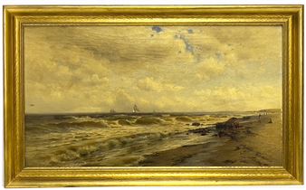 The Beach, Near Point Judith, R.I - Francis A. Silva