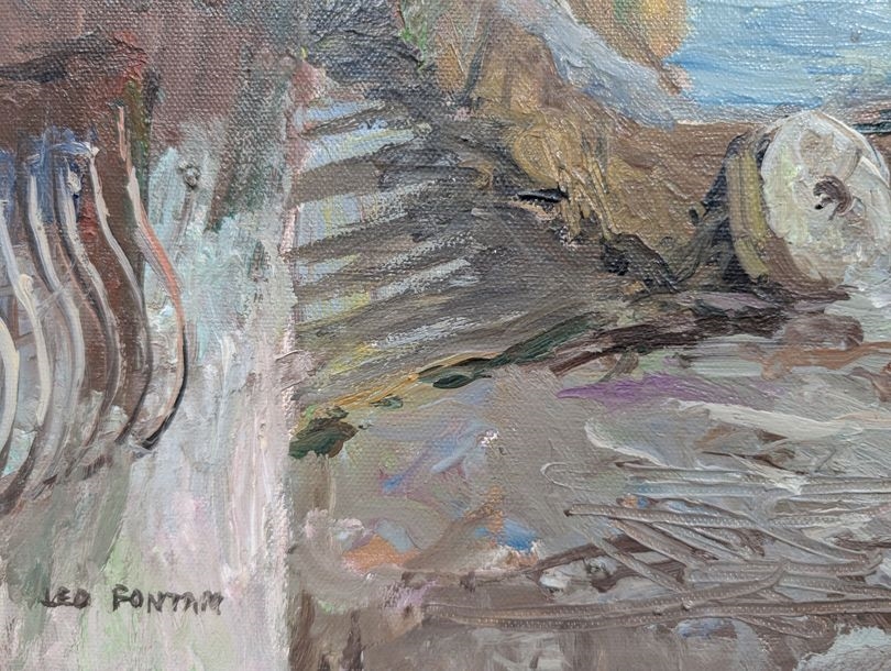 Artwork by Leo Fontan, Escape on Lake Como, Made of Oil On Canvas