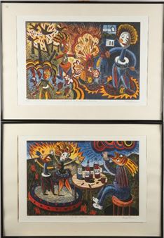 Series of eight digital prints on paper - Michel Besnard