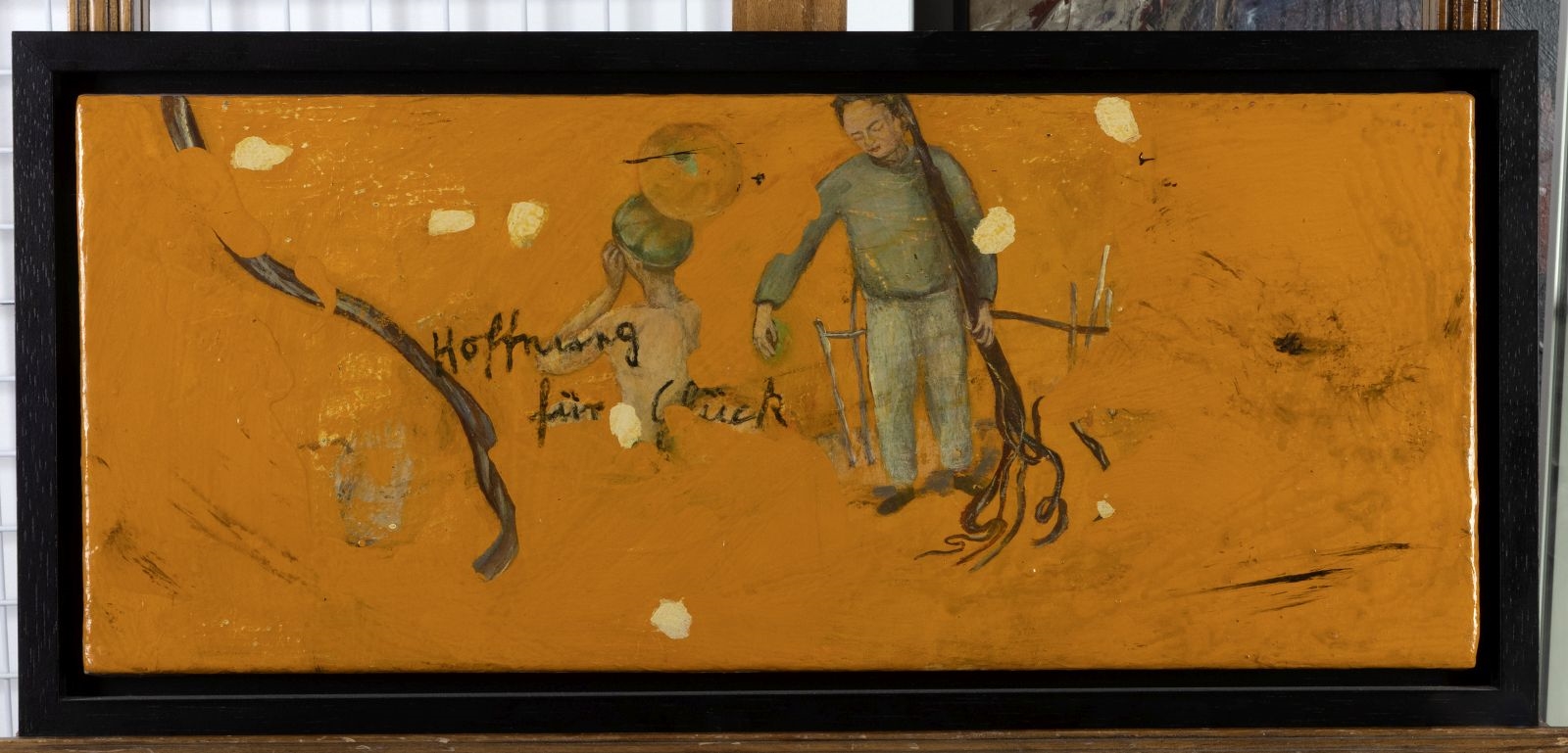 Artwork by Uwe Oldenburg, Hoffnung für Glück, Made of oil on canvas