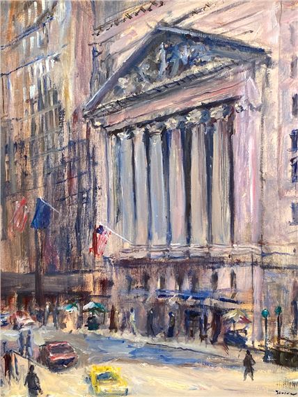 Anthony Springer | Depiction of the New York City Stock exchange ...
