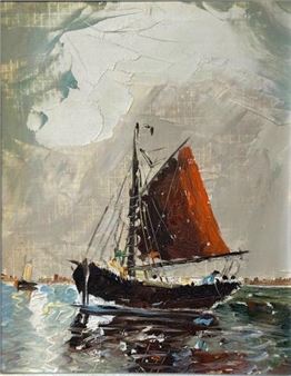 Fischerboot im Juister Wattenmeer - Rolf Mindermann